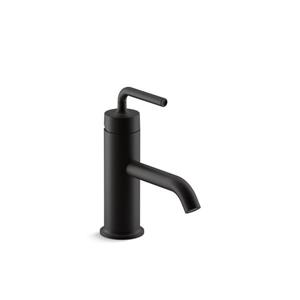 KOHLER Purist Single-Handle Bathroom Sink Faucet - Black