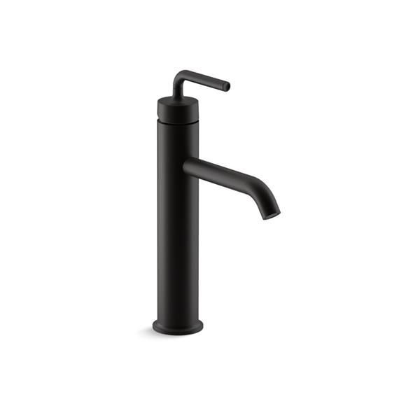 KOHLER Purist Tall Single Handle Bathroom Sink Faucet Black 14404 4A   330702450 MainImage 001 L 