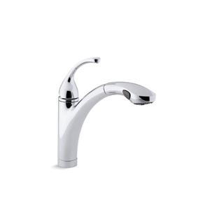 Robinet d'évier de cuisine à 1 ou 3 trous Forté de KOHLER, chrome