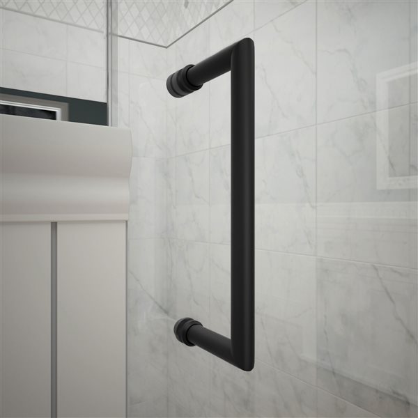 DreamLine Frameless Hinged Tub/Shower Door - 58-in - Black