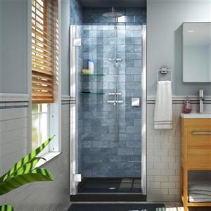 Porte et base de douche DreamLine Lumen, 36 po x 36 po, chrome