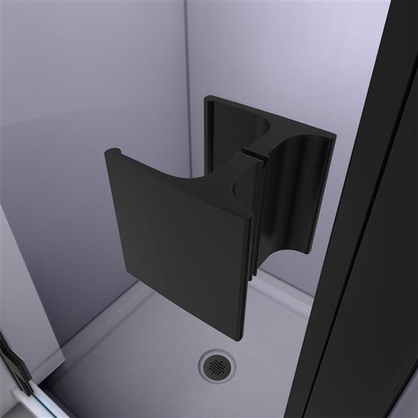 Porte et base de douche Lumen par DreamLine 36 po x 36 po noir