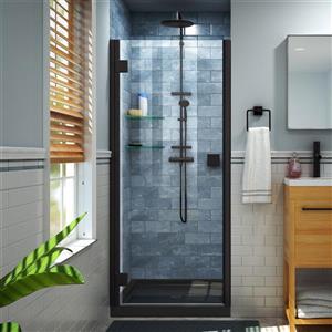 Porte et base de douche Lumen par DreamLine 36 po x 36 po noir