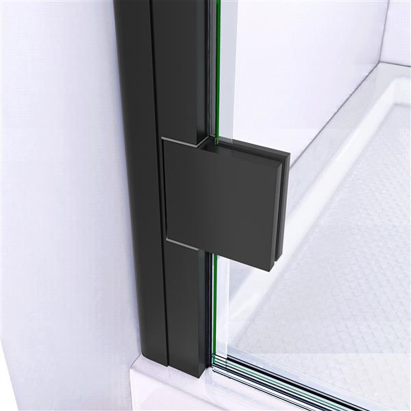 DreamLine Lumen Shower Door and Base - 42-in x 42-in - Black