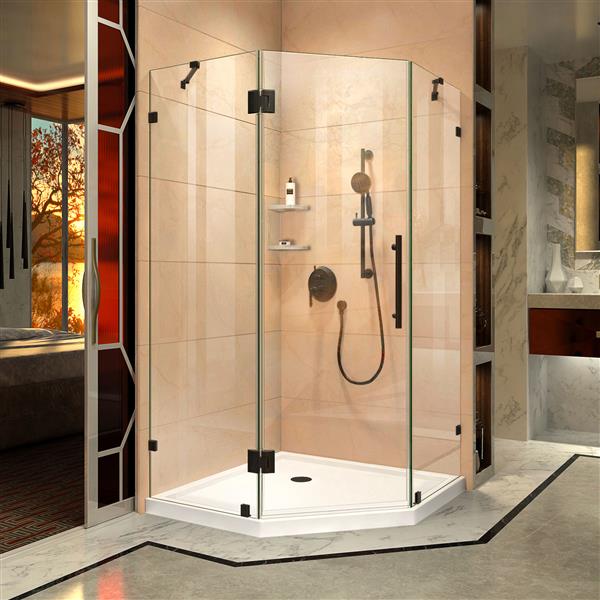 DreamLine Prism Lux Shower Enclosure/Base Kit - 36-in- Bronze