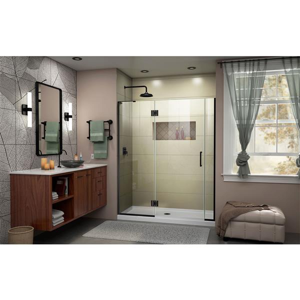 Dreamline Tub/Shower Door with 2 Panels - 54.5-in - Black