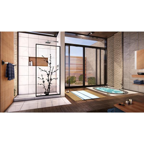 DreamLine Linea Blossom Shower Door - 34-in - Black