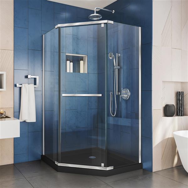 DreamLine Prism Shower Enclosure/Base Kit - 42-in - Chrome