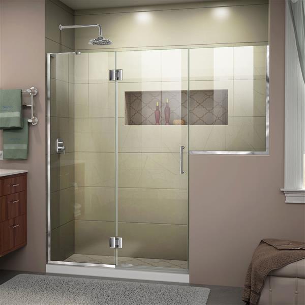 DreamLine Frameless Tub/Shower Door - 72-in x 72-in - Chrome D3242434L ...