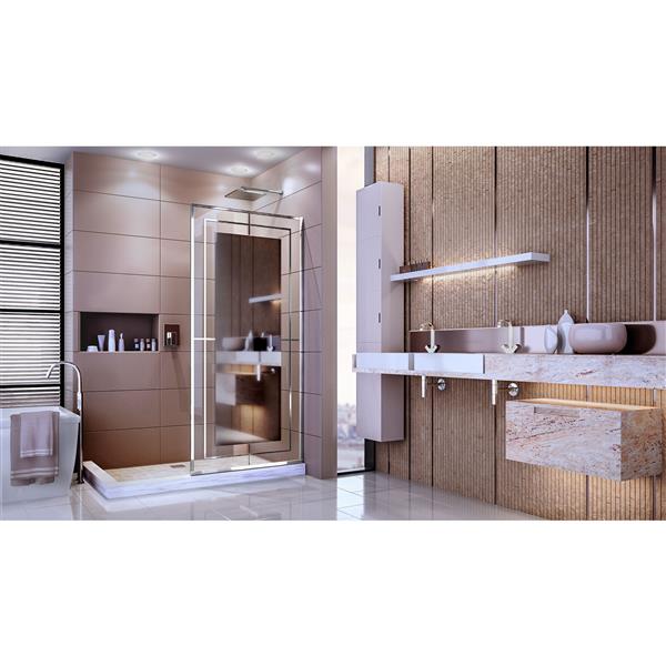 DreamLine Platinum Linea Shower Door - 34-in - Polished