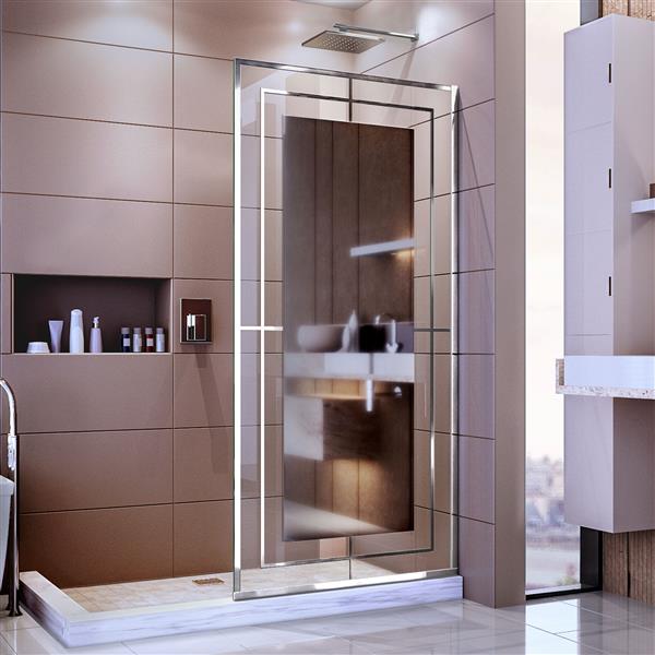 DreamLine Platinum Linea Shower Door - 34-in - Polished