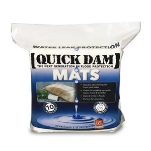 Quick Dam Mats - 6.75-in x 16.5-in - 10/Pack