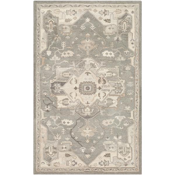 Surya Caesar Traditional Area Rug - 9-ft x 12-ft - Rectangular - Charcoal
