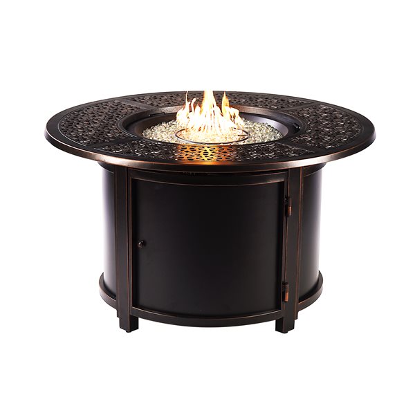 Oakland Living Propane Fire Table With, Copper Propane Fire Pit