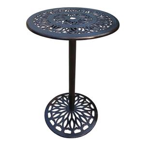Oakland Living Grace Round Patio Table - 27-in x 27-in x 44-in - Antique Bronze