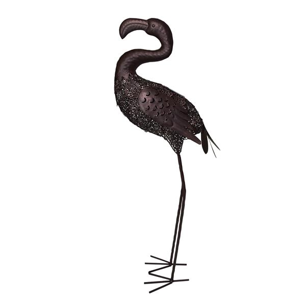 Oakland Living Flamingo Solar Light - Bronze Steel