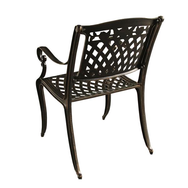 Oakland Living Patio Chair - 36-in x 26-in - Bronze