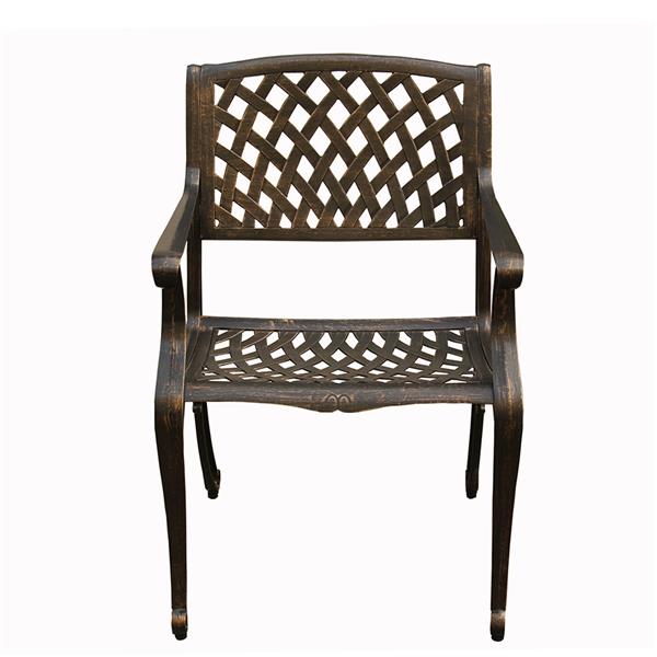 Oakland Living Outdoor Patio Chair - 35-in x 22-in - Bronze