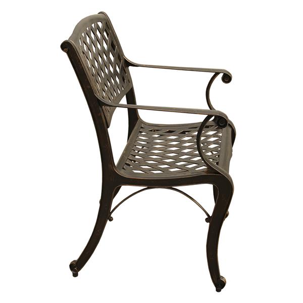 Oakland Living Outdoor Patio Chair - 35-in x 22-in - Bronze