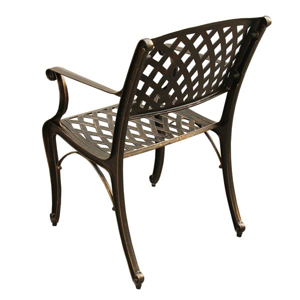 Oakland Living Outdoor Patio Chair - 35-in x 22-in - Bronze