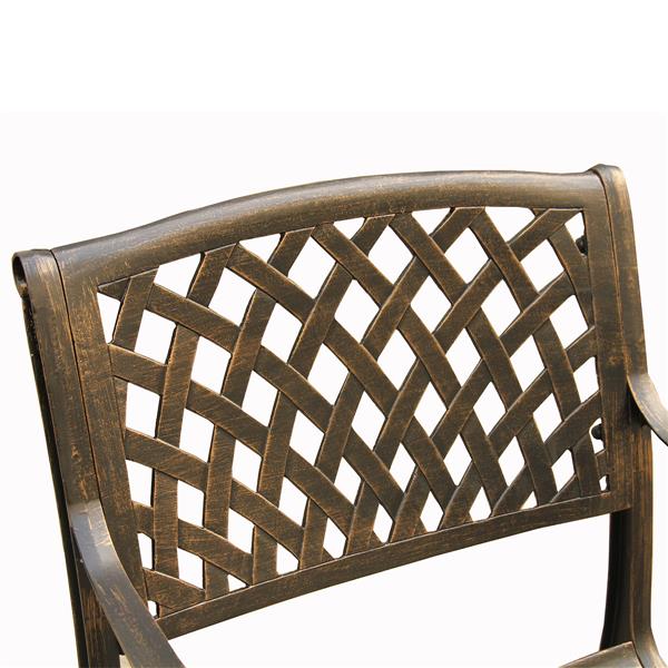 Oakland Living Outdoor Patio Chair - 35-in x 22-in - Bronze