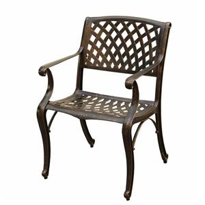 Oakland Living Outdoor Patio Chair - 35-in x 22-in - Bronze