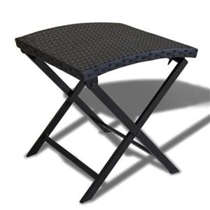 Oakland Living Patio Chair/Stool - 17-in x 16-in - Black Wicker