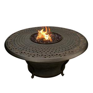 Oakland Living Charleston Fire Table - 48-in x 24-in - 40,000 BTU - Antique Bronze