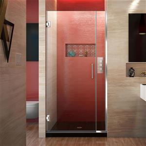 DreamLine Unidoor Plus Shower Door - Alcove Installation - 34-in - Chrome