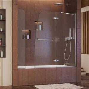 DreamLine Aqua Ultra Bathtub Door - Alcove Installation - 57-in - Chrome