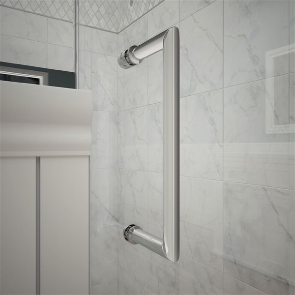 DreamLine Elegance Shower Door - Alcove Installation - 25.25-in - Chrome