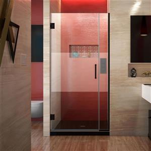 DreamLine Unidoor Plus Shower Door - Clear Glass - 35-in - Satin Black