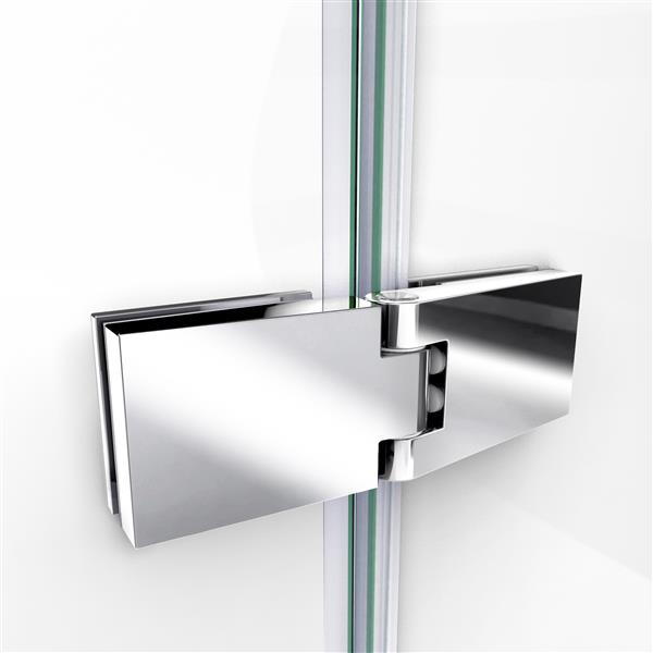 DreamLine Aqua Ultra Bathtub Door - Standard Installation - 57-in - Brushed Nickel