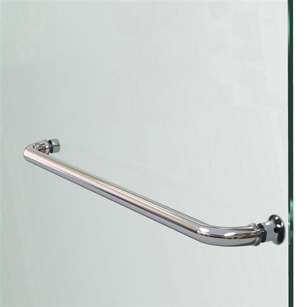 DreamLine Aqua Ultra Bathtub Door - Standard Installation - 57-in - Brushed Nickel