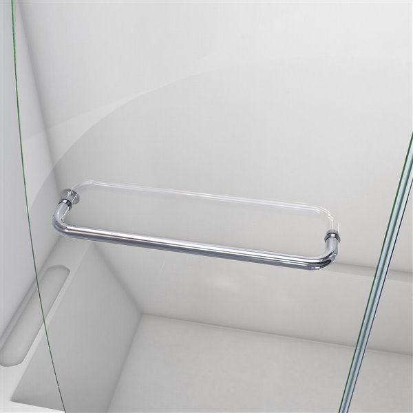 DreamLine Aqua Bathtub Door - Alcove Installation - 56-in - Chrome