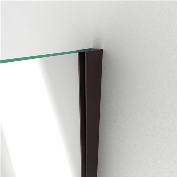 DreamLine Unidoor Plus Shower Door - Alcove Installation - 42-in - Oil Rubbed Bronze