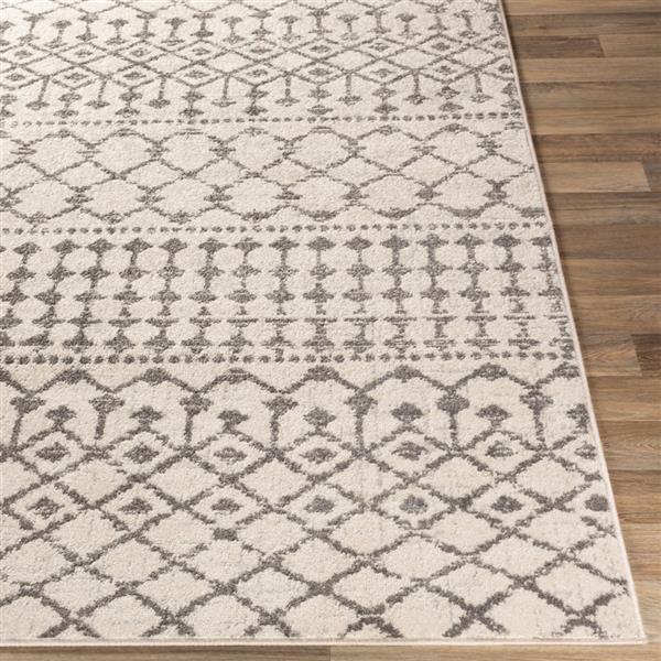Surya Chester Bohemian Area Rug - 6-ft 7-in x 9-ft - Rectangular - Khaki