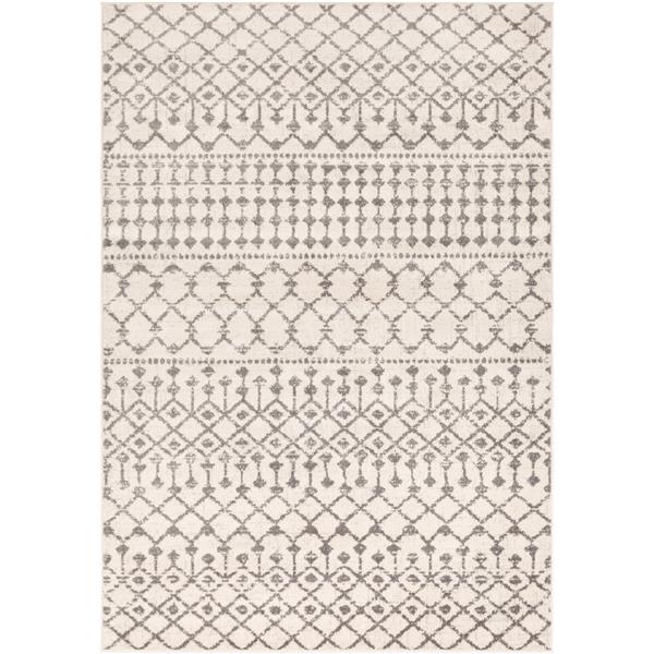 Surya Chester Bohemian Area Rug - 6-ft 7-in x 9-ft - Rectangular - Khaki