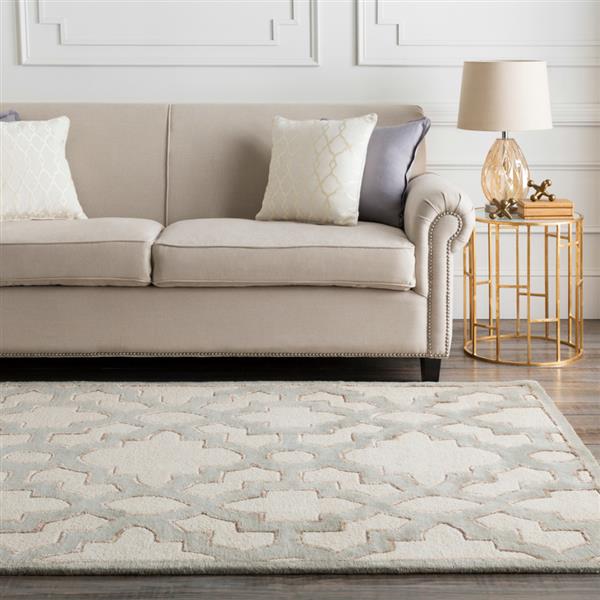 Surya Modern Classics Transitional Area Rug - 5-ft x 8-ft - Rectangular - Cream