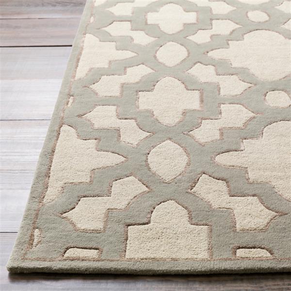 Surya Modern Classics Transitional Area Rug - 5-ft x 8-ft - Rectangular - Cream