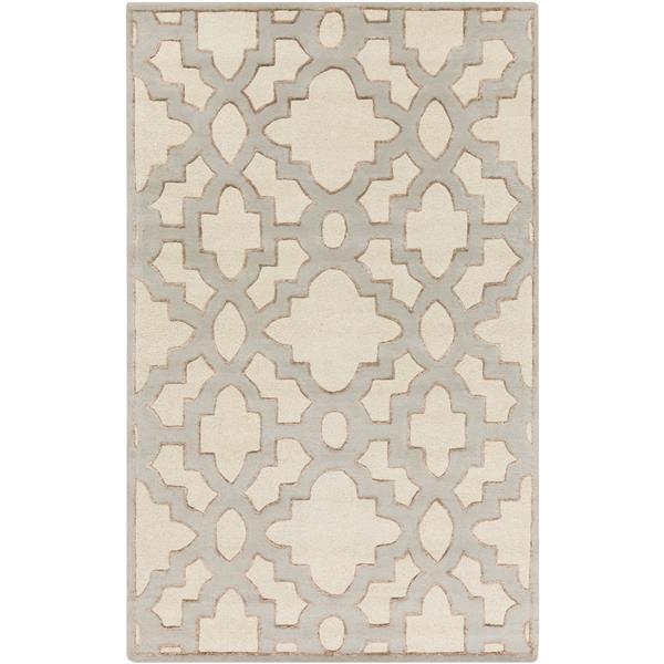 Surya Modern Classics Transitional Area Rug - 5-ft x 8-ft - Rectangular - Cream