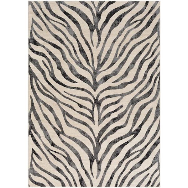 Surya City Modern Area Rug - 7-ft 10-in x 10-ft 3-in  - Rectangular - Black