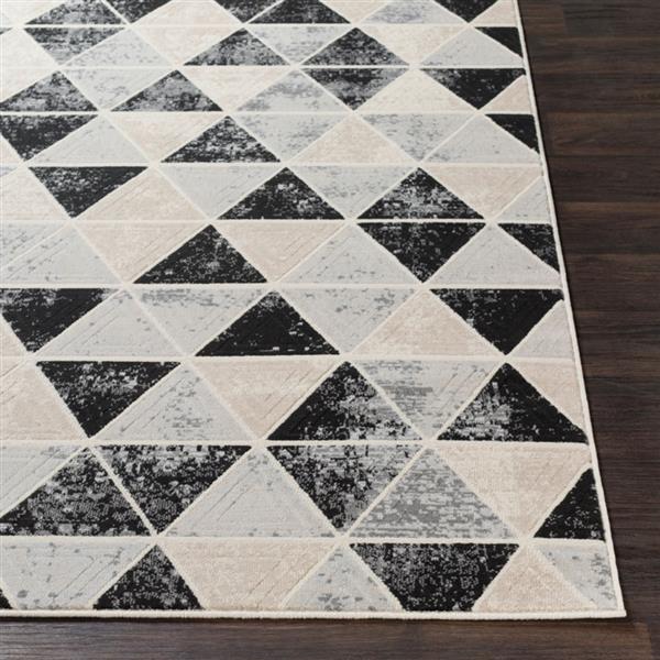 Surya City Modern Area Rug - 7-ft 10-in x 10-ft 3-in - Rectangular - Black