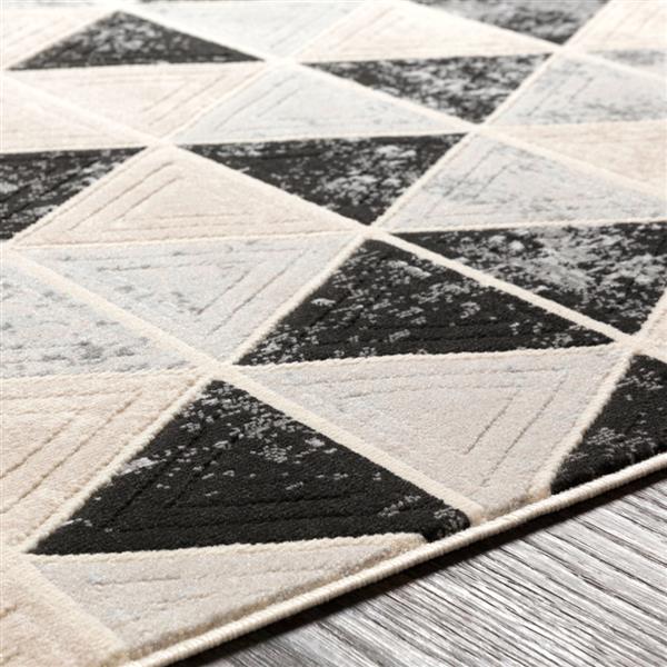 Surya City Modern Area Rug - 7-ft 10-in x 10-ft 3-in - Rectangular - Black