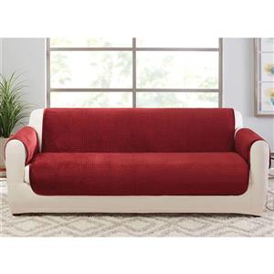 Sure Fit Elegant Pick Stitch Sofa Cover - 96-in x 37-in - Paprika