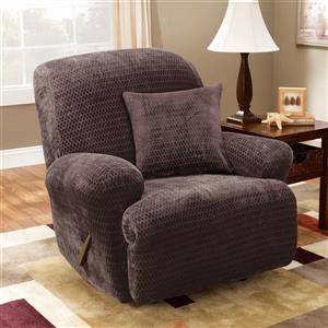 Sure Fit Royal Diamond Recliner Cover - 30-in x 40-in - Chocolate