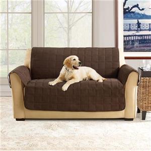 Sure Fit Ultimate Waterproof Loveseat Cover - 73-in x 37-in - Chocolate