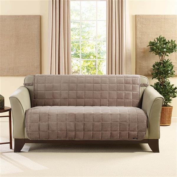 SUREFIT Sure Fit Deluxe Pet Loveseat Cover 73in x 37in Sable