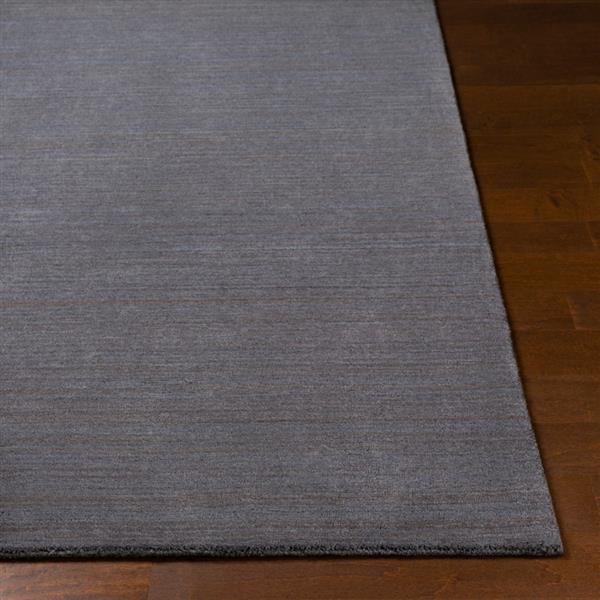 Surya Adyant Solid Area Rug - 5-ft x 7-ft 6-in - Rectangular - Charcoal