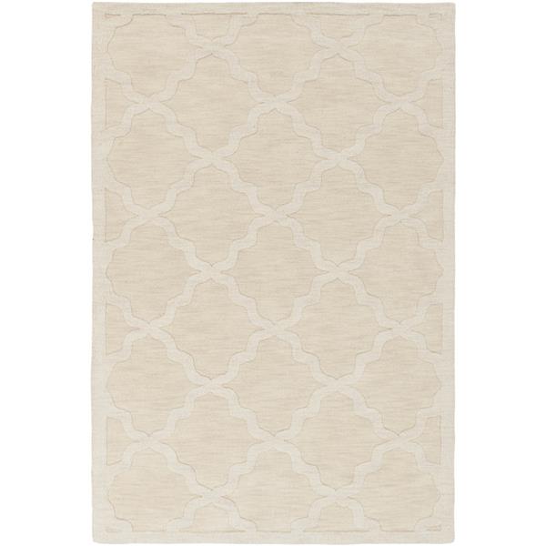 Surya Central Park Solid Area Rug - 9-ft x 12-ft - Rectangular - Khaki